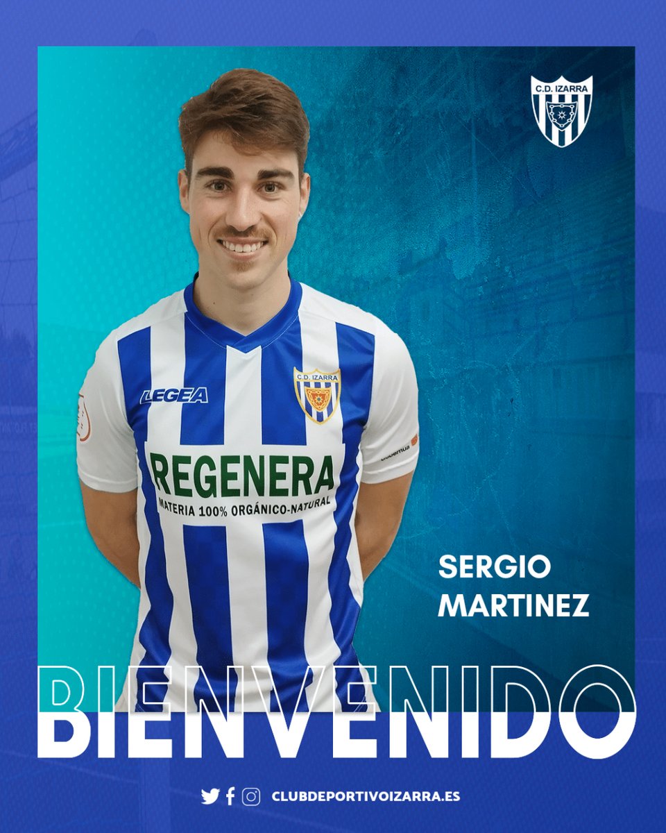 CD_Izarra's tweet photo. 📝 FICHAJE | El lateral Sergio Martínez se incorpora al equipo procedente del Racing Rioja.

El jugador ya entrena en Merkatondoa a las órdenes de Álex.

👋 Ongi etorri Sergio! https://t.co/4L00iFidTL