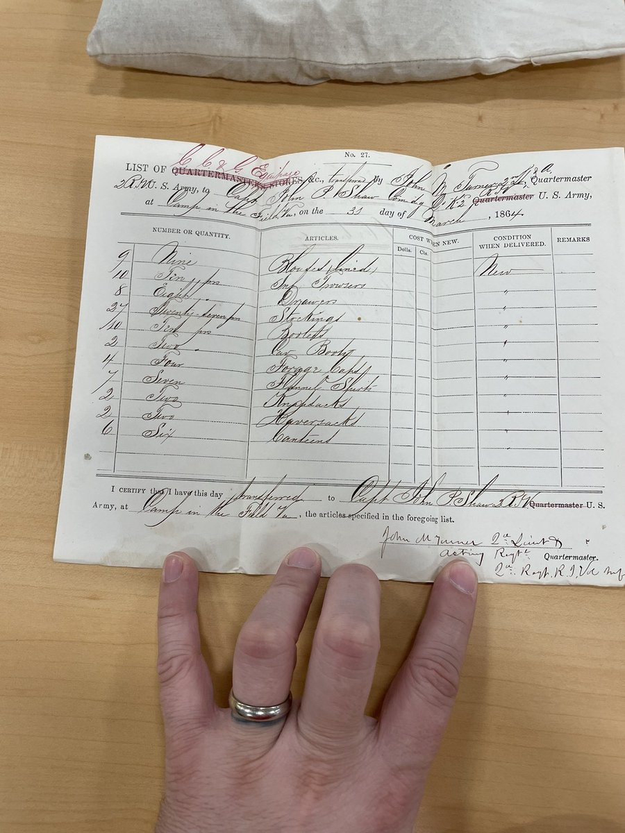 2ndrivcob's tweet photo. A huge thank you to the @RISecState Archives for having us to digitize more of the records of the 2nd Rhode Island! #rihistory #rhodeisland #ushistory #2riv #archives #history #americancivilwar #uscivilwar https://t.co/kcM6Cehbui