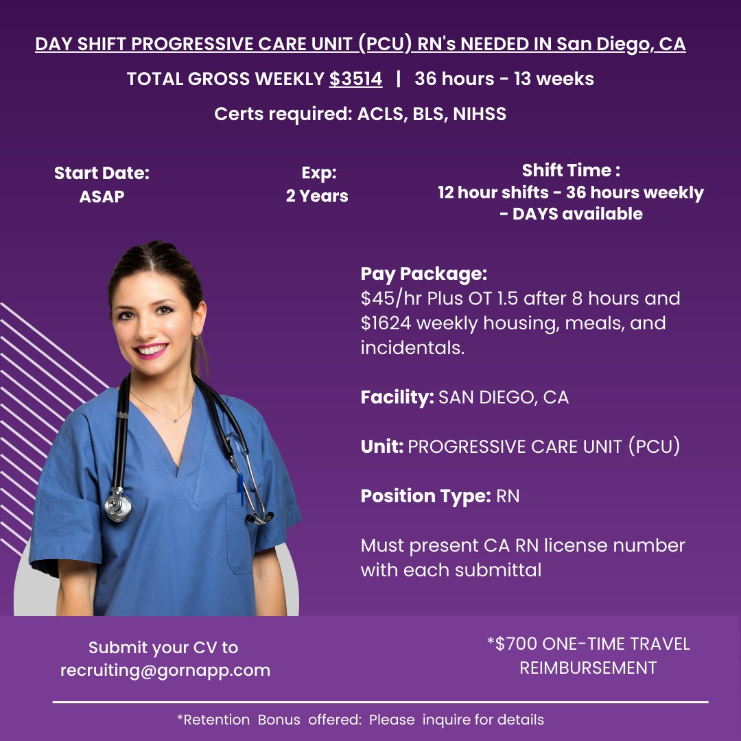GoRNApp's tweet photo. New Positions Available...

APPLY NOW 👉 https://t.co/T4HMMBe8FA

💜🩺
.
.
.
.
#healthcare #nurses #healthcareprofessional #healthcareers #medical #healthcareworkers #healthcarejobs #hiring #medicalprofessionals #healthcareindustry #jobgoals #recruitinglife #hiringnow https://t.co/VtGgUDm80E