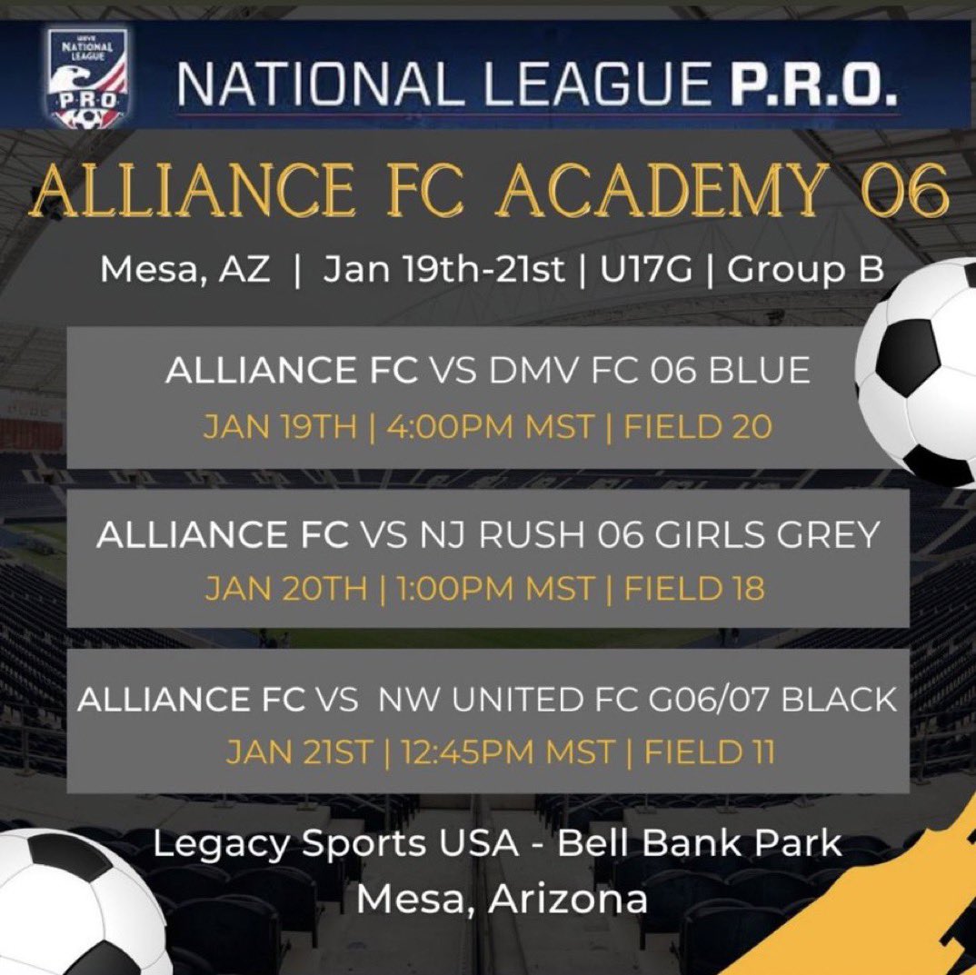 Come see me and my team play in the PRO National League event in Mesa, Arizona!!