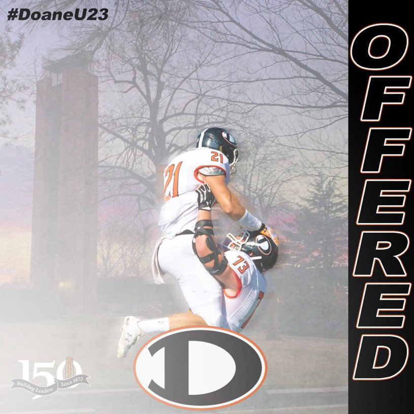 Thank you <a href="/Coach_MDixon/">Michael Dixon</a> for the opportunity and my 13th offer. <a href="/DoaneFootball/">DoaneFootball</a> #AGTG