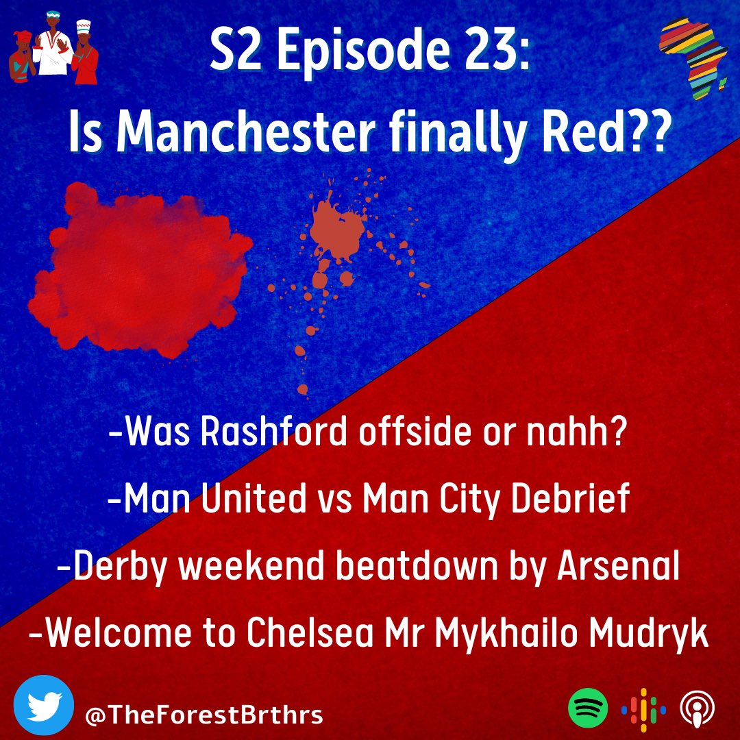 TheForestBrthrs's tweet photo. 📍New Episode Alert📍Is Manchester finally red?? Are United in the Title race now? Will Arsenal finally finish on top of Spurs? Tune in and found out! Catch the episode here: https://t.co/IJkPjghO4w

#FPL #FPLCommunity #arsenal #AlNassr #ManchesterCity #ManchesterUnited https://t.co/rukd6EslmX