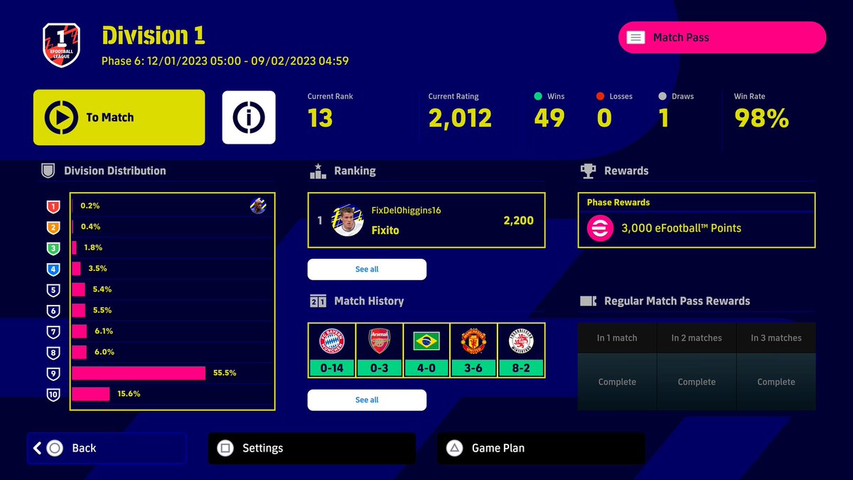 50 matches #eFootball2023 #eFootball #eFootball2023Mobile