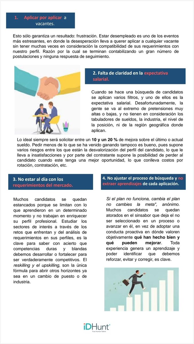 CarolinaGC91's tweet photo. Si dentro de tus metas para este 2023 se encuentra la obtención de un nuevo #trabajo, no puedes perderte este newsletter en donde te presentamos la lista de los errores más comunes y poco conocidos  en la #búsquedadeempleo.
🔍🎯🧑‍💻👷‍♀️💼📈

#IDHunt
#RRHH #Headhunters #Candidatos https://t.co/LtcUjHy6Hm
