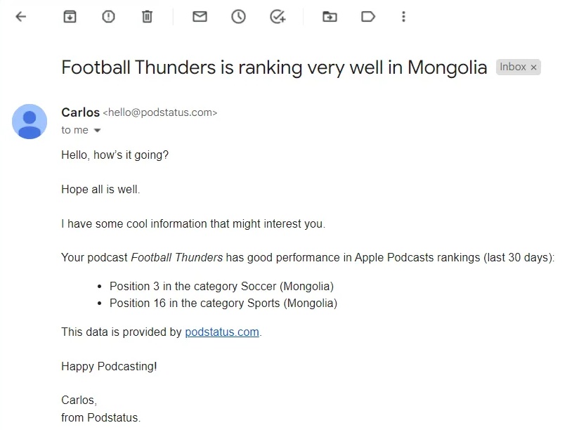 FBallThunders's tweet photo. Everyone at the pod are delighted to hear we rank 3rd in Mongolia for soccer podcasts. We are building a truly international audience! 🇲🇳 https://t.co/QiSIhW1PLd