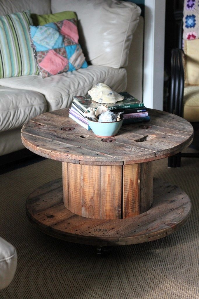 Tommy Vitolo on X: @Death_Bow Wooden wire spool = coffee table