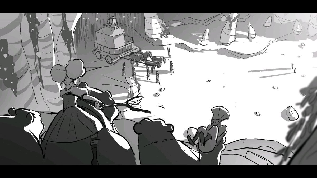 bguclumen's tweet image. A sketch from Puss in Boots!
Goldi's story was one of my favorite things about this movie.