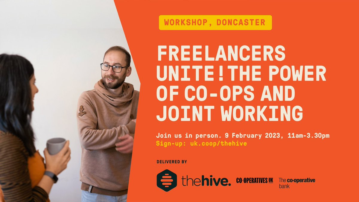 Our creative director Ben will be speaking at <a href="/CooperativesUK/">Co-operatives UK</a> ‘Freelancers Unite’ workshop in Doncaster on the 9th February, 11am-3:30pm! For more information and to sign up, head to uk.coop/thehive!

#workercoops #cooperatives #freelancers