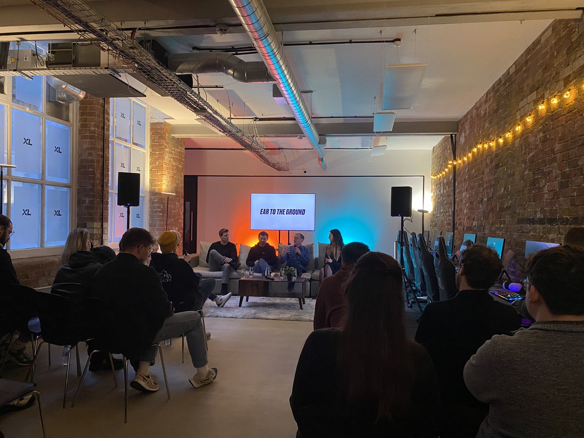 Back to the old stomping ground at @EXCEL HQ this morning for an enjoyable couple of panels courtesy of <a href="/eartotheground/">Ear to the Ground</a>.

<a href="/KieranHDarby/">Kieran Holmes-Darby</a> &amp; <a href="/TimReichert79/">Tim</a> were as articulate (and handsome) as ever.