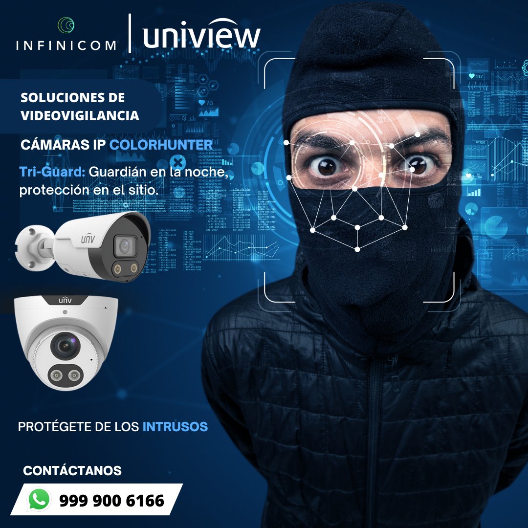 SInfinicom's tweet photo. ¡Mantente alerta con la tecnología Tri-Guard de UNV!
Inteligencia capaz de prevenir las intrusiones de eventos inesperados disuasión activa diseñada para prevenir delitos durante la noche.
Contáctanos aquí: https://t.co/gzNGRBg1zl
#infinicom #UNV #TriGuard #camarasip https://t.co/x3ZnrH26Vo