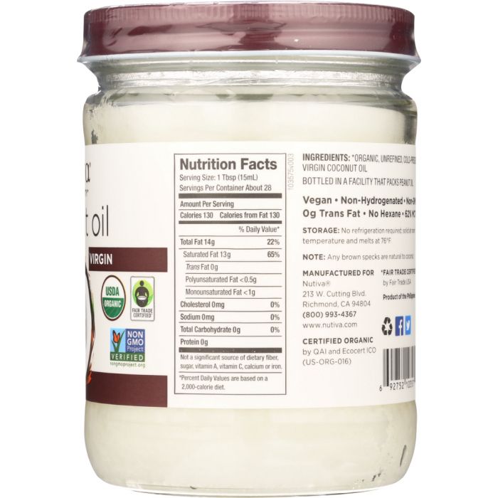 Check out this product 😍 NUTIVA: Organic Superfood Extra Virgin Coconut Oil, 14 oz 😍 
by GreenDropShip starting at $13.17. 
Shop now 👉👉 shortlink.store/-y4FS8fc7