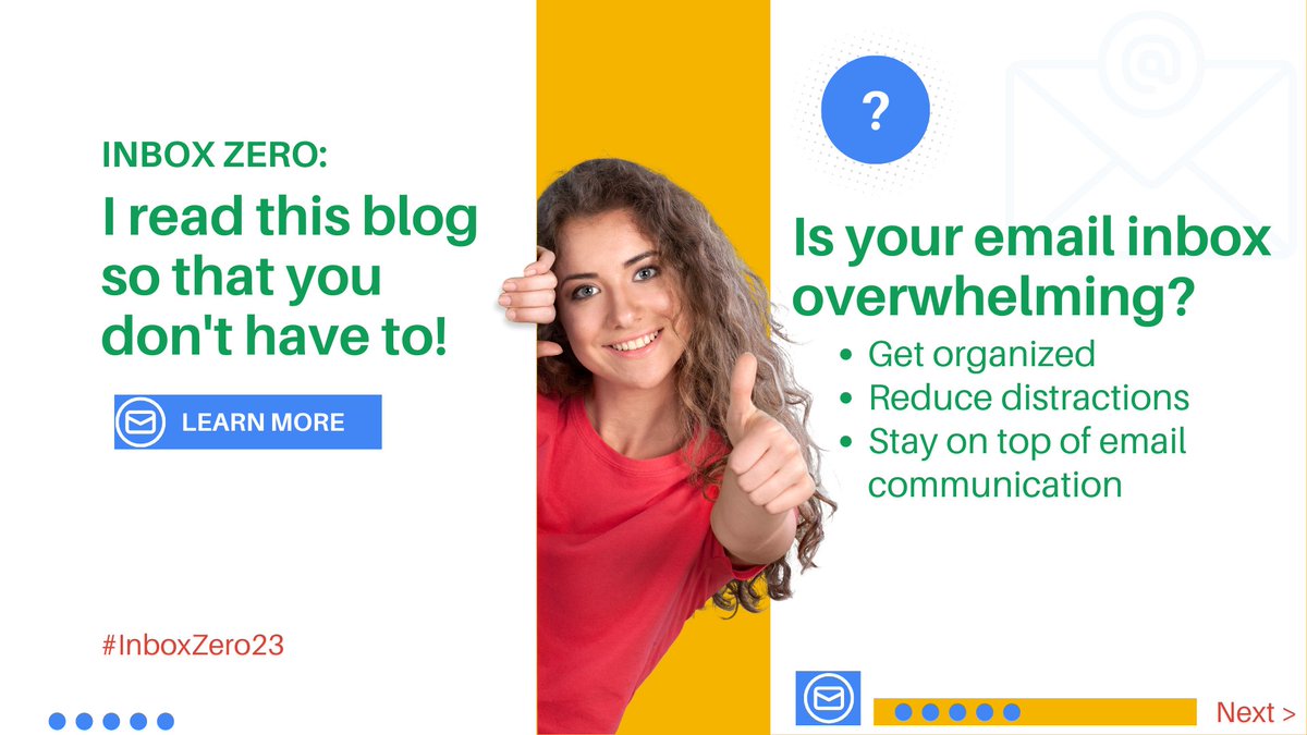 GCISDigital's tweet image. 😫 Tired of a troublesome email inbox? Overwhelmed by unorganized electrons? You&apos;re in luck!
📧 Follow our series #InboxZero23 to tidy your tech mailbox! Each week, we will break down a blog on building a better email inbox! #GCISDigital #NTXDigital @GCISD @EdtechHeb @EdTechKISD