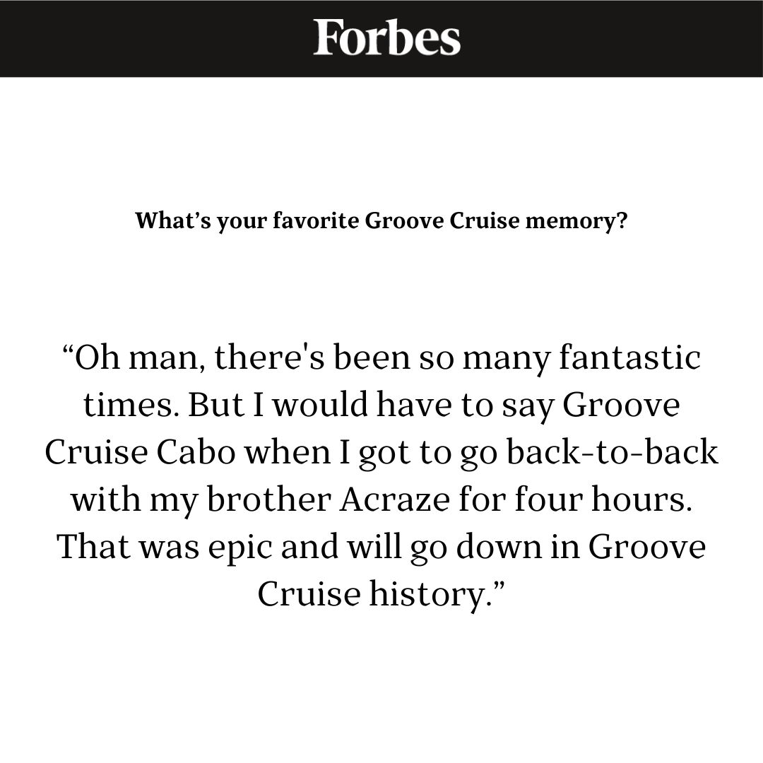 resetthenight's tweet photo. Our @farriswheel' Q&amp;A with @Forbes about @GrooveCruise is live! ✍️
Thank you to @lisakocay for getting Gene involved in this 🌟
Read the whole article 🔗: https://t.co/qlBWVXvS7m https://t.co/aYAz3VAXmE