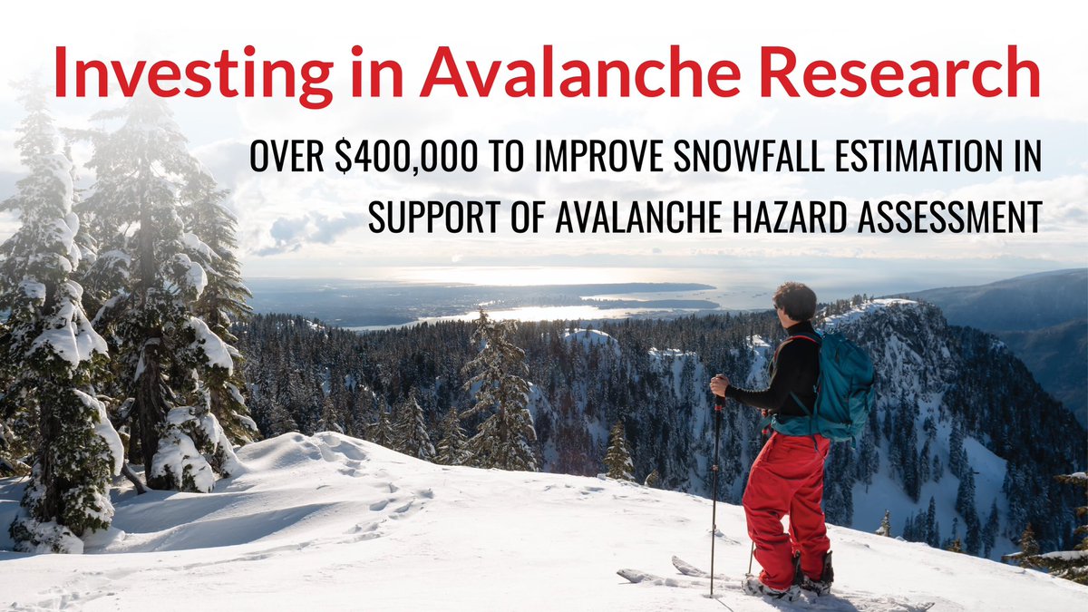 Avalanches occur across nearly every province and territory in Canada. 

By investing in projects like this one at <a href="/USherbrooke/">Université de Sherbrooke</a>, we're making sure that Canadians have access to better information and data to keep themselves safe when they venture into the backcountry.