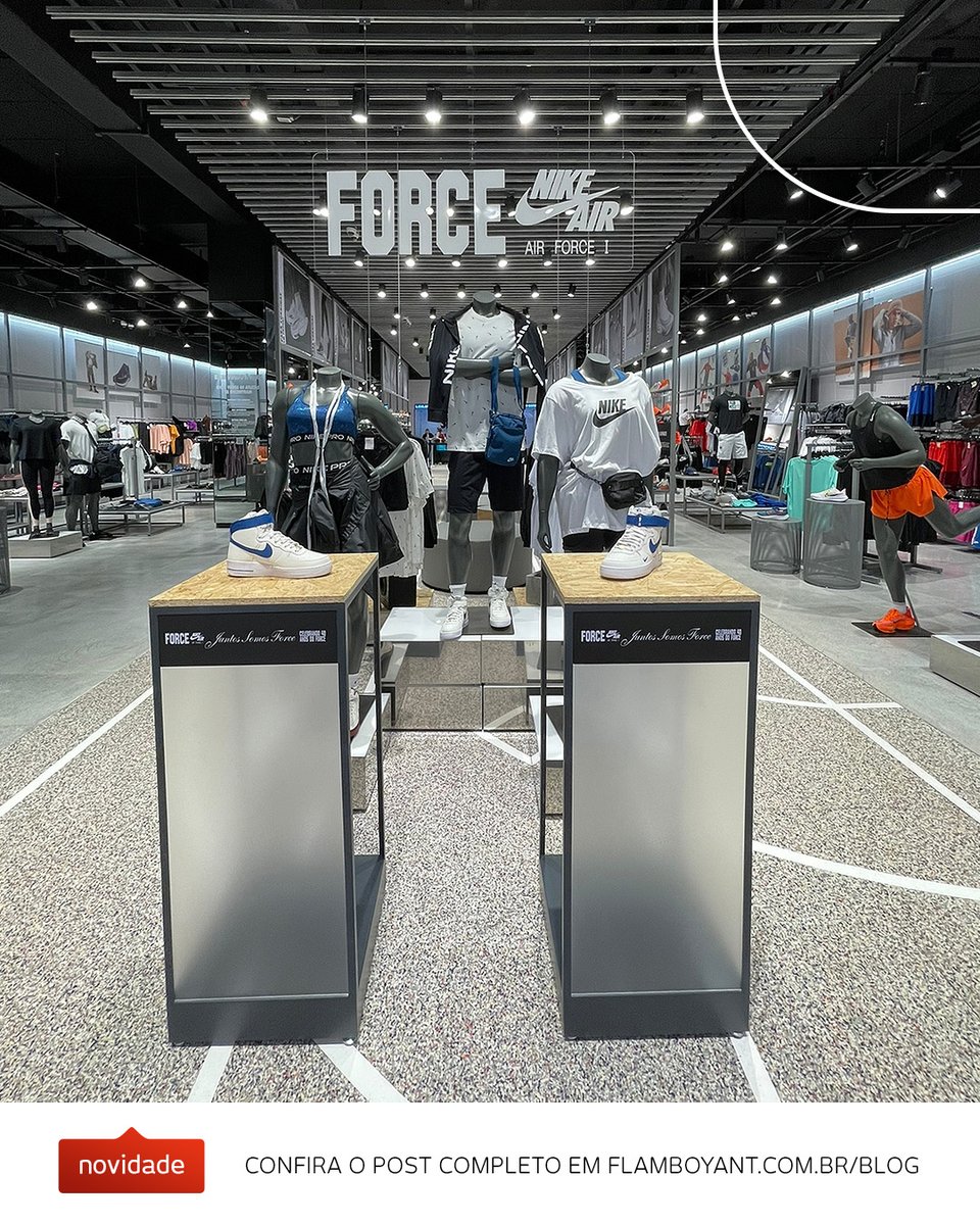 Flamboyant_Shop's tweet photo. A #VitrinedeGoiás agora conta com uma experiência única em formato de loja. Estamos falando da Nike! 
No #BlogFlamboyant, mostramos em detalhes tudo que você vai encontrar por lá. 

Matéria completa no link: https://t.co/ZIbSFH3f8a 

#FlamboyantShopping #Nike https://t.co/4agdckOmJy