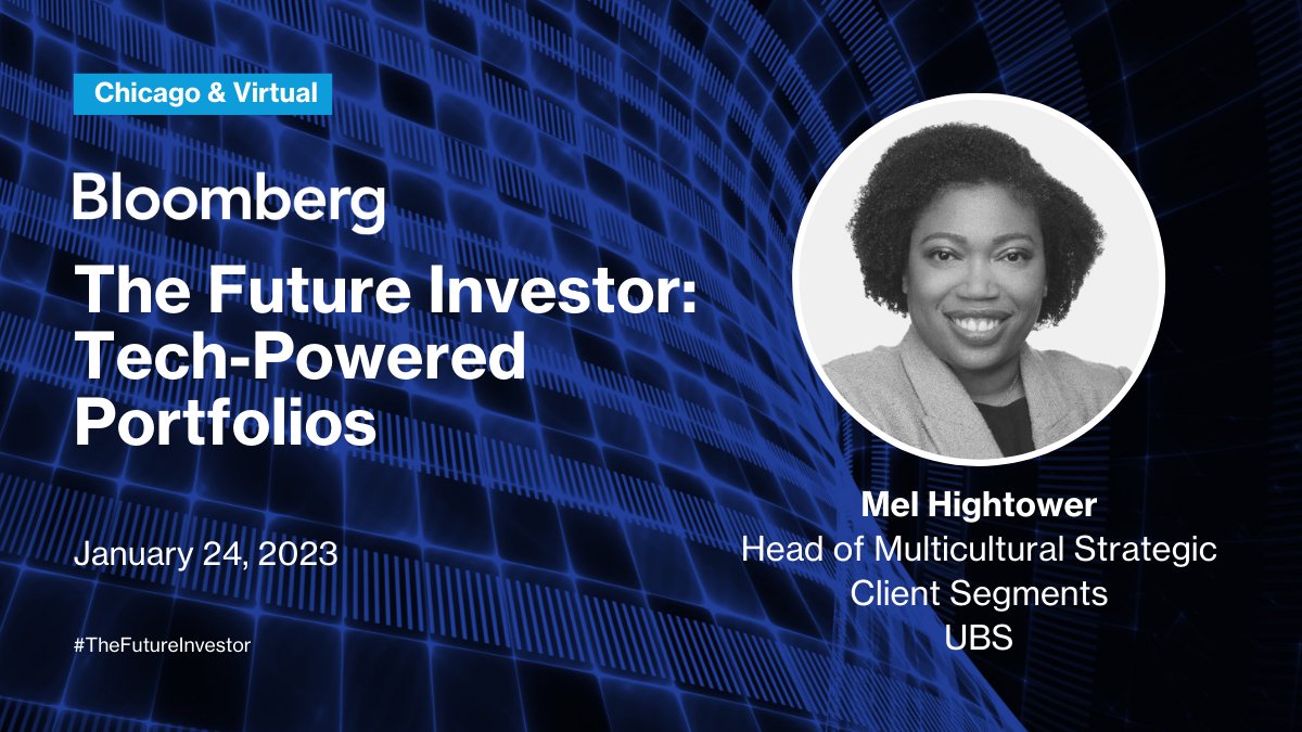 'RT @BloombergLive: Which trends, sectors, and assets are attracting today’s newest investor class, and what makes them unique from the generations before them? @business, @isiscarol14 talks with @UBS, @mel_hightower at #TheFutureInvestor. … '