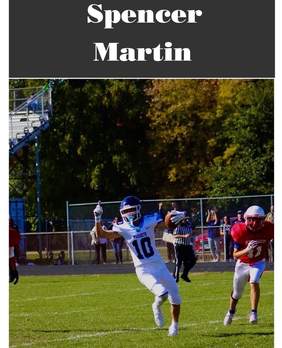 kimgeofroyclary's tweet photo. ๐ข Spencer Martin
Class of 2026 WR 6'1" 150lbs
Nazareth Academy High School, IL
Twitter: @Spencerm07
Coaches if your looking for good hands, speed, and route running IQ then Spencer Martin is one ๐ to keep your ๐ on!
#DreamScoutingNetwork
#RecruitNation
#Illinois https://t.co/8QMs6lQBrn