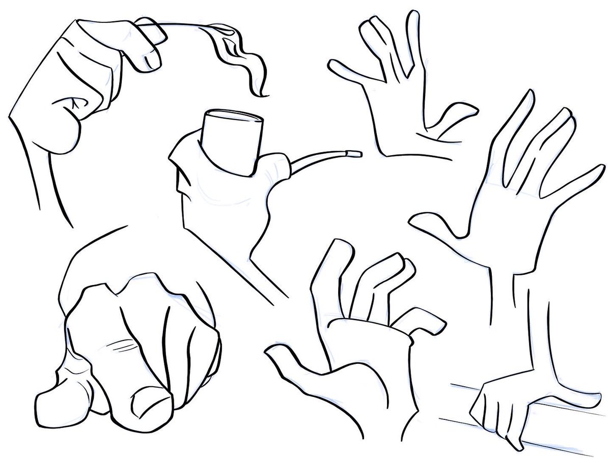 mackiemakes's tweet photo. Hand studies! #ComicArt https://t.co/esq1G0AO0t