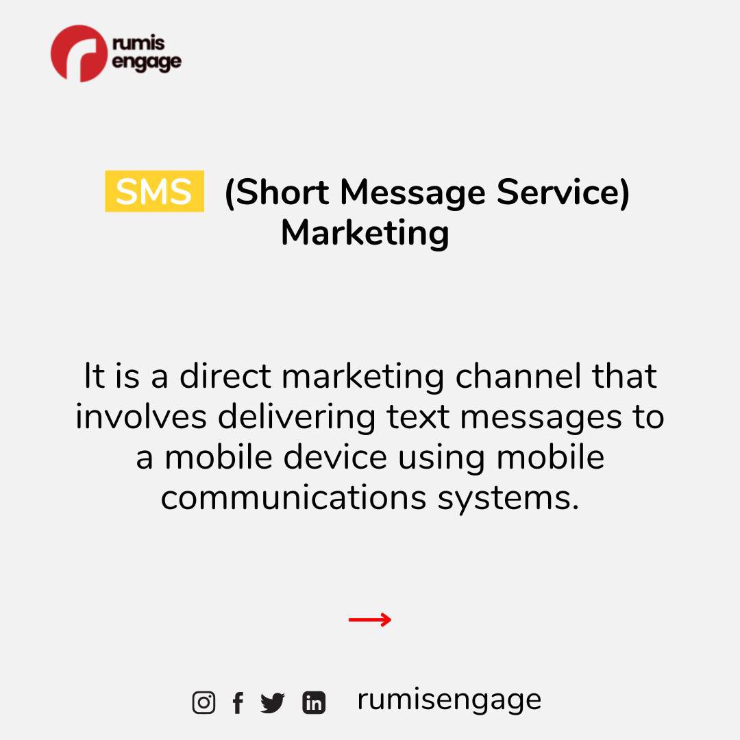rumisengage's tweet photo. What are the features of SMS (Short Message Service) Marketing?

#marketing #smsmarketing #mobilemarketing https://t.co/rpDyITJy9U