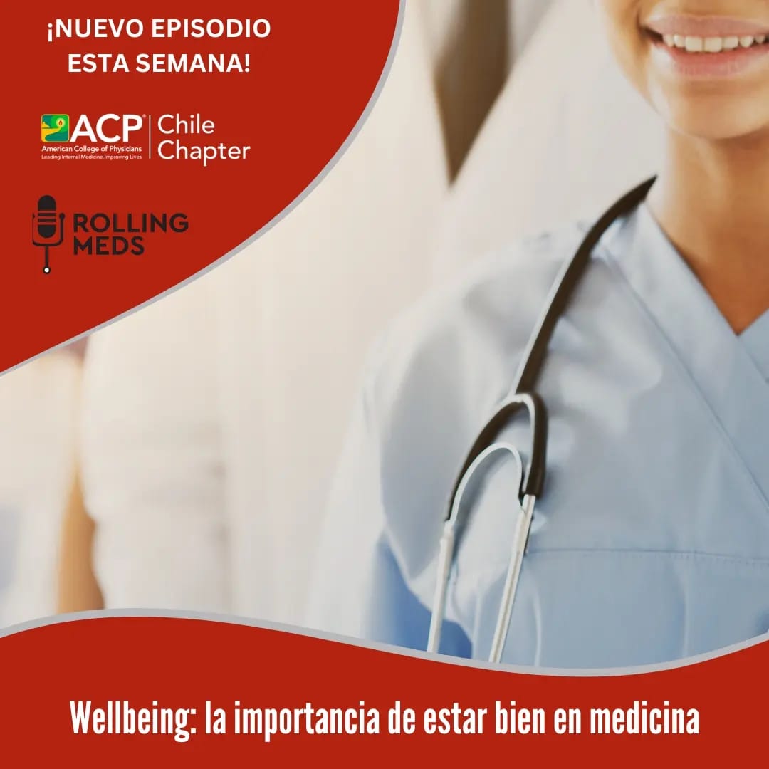 Rolling_Meds's tweet photo. ¿Sabes qué es el wellbeing? En este capítulo nos acompaña la Dra. Victoria Novik, médica cirujana de la Universidad de Valparaíso y endocrinóloga del Hospital Clínico Viña del Mar. Les dejamos el link del capítulo https://t.co/KkkWEtZXO3 #podcast #medicina #saludmental https://t.co/yz3nGMYPFQ