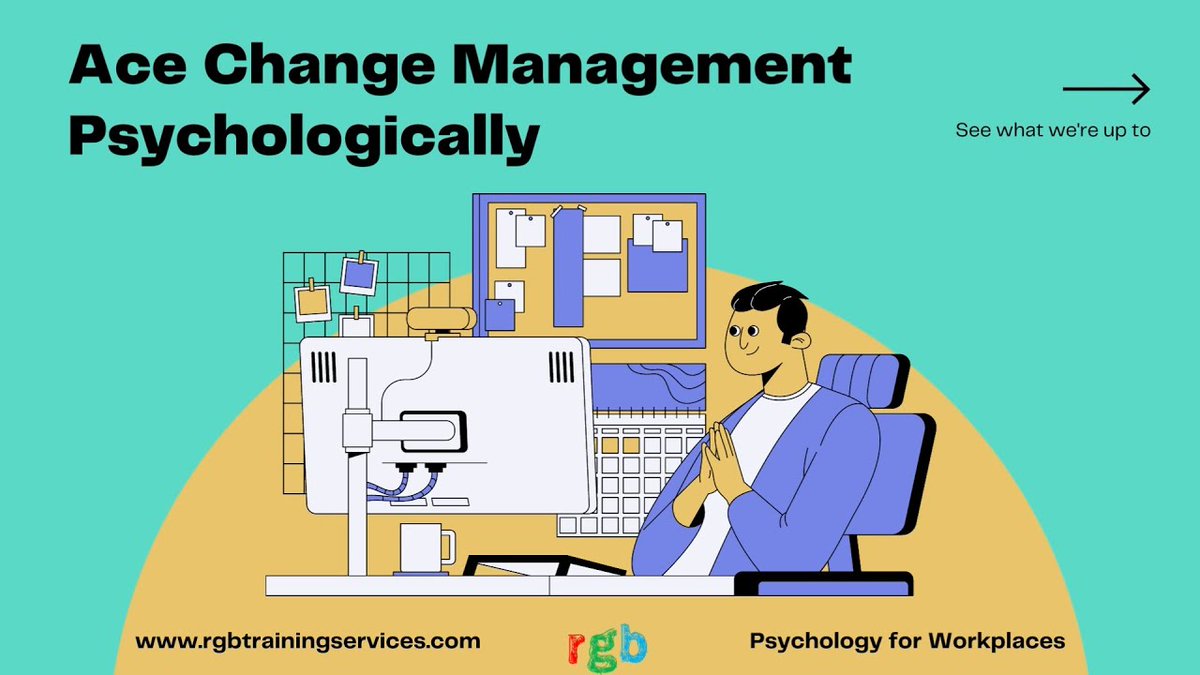 RgbServices's tweet photo. Change doesn’t happen overnight. It’s a process. Here at #rgbtrainingservices, we make sure that change isn’t just talked about but also implemented. 

#psychologyforworkplaces #psychology #traininganddevelopment #changemanagement #workplaceskills

https://t.co/YgkrGidF1E https://t.co/duXJgzAYMZ
