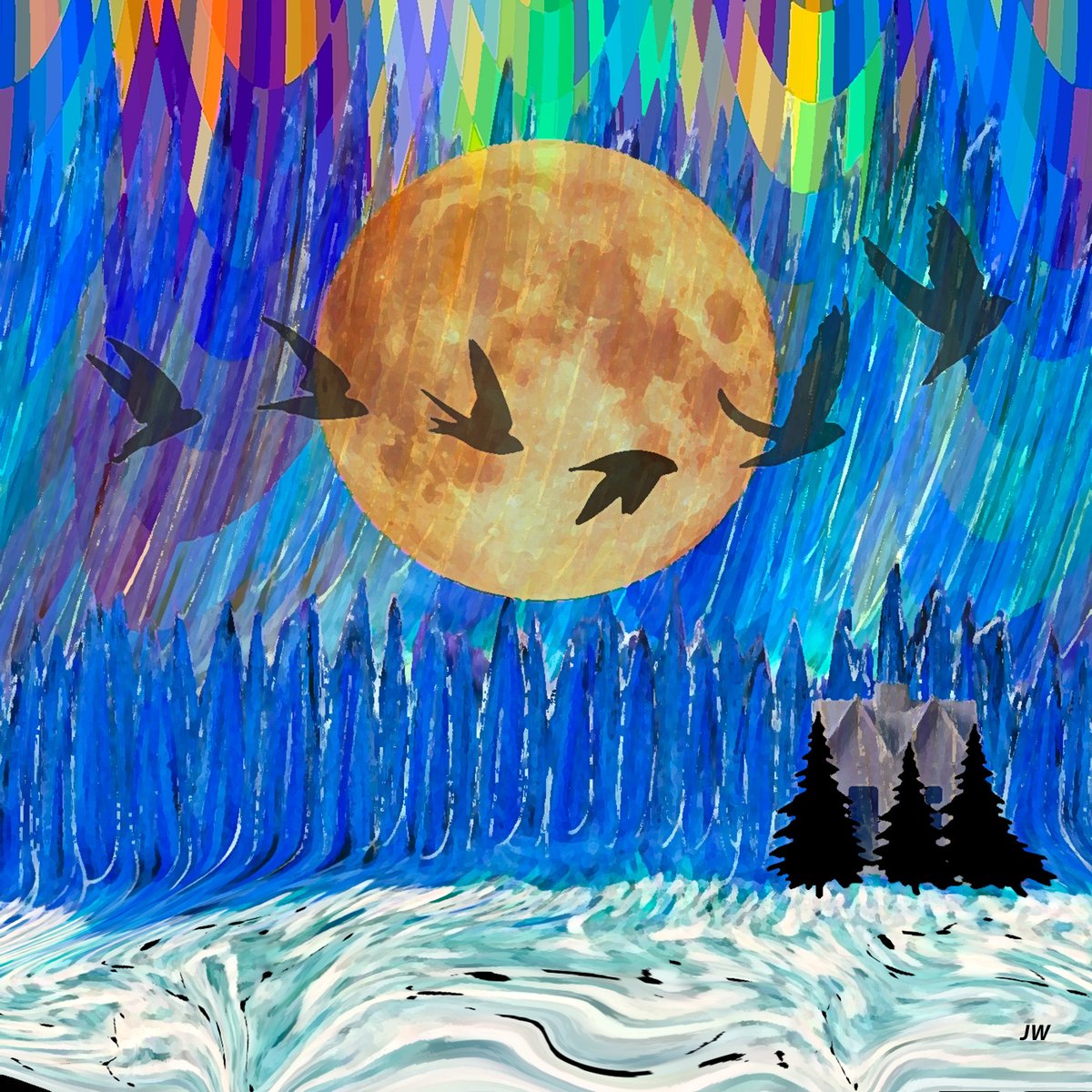 artstudio99's tweet photo. "Northern Lights"
#northernlights #birdsinflight #Moon #landscape #water #artist #dailyart #collage #digitalpainting #thursdayart #bluess #wilderness #nature #beautiful #abstract #janicewilliamsart
https://t.co/5pG6mUA77h https://t.co/5XLzMHlwKy