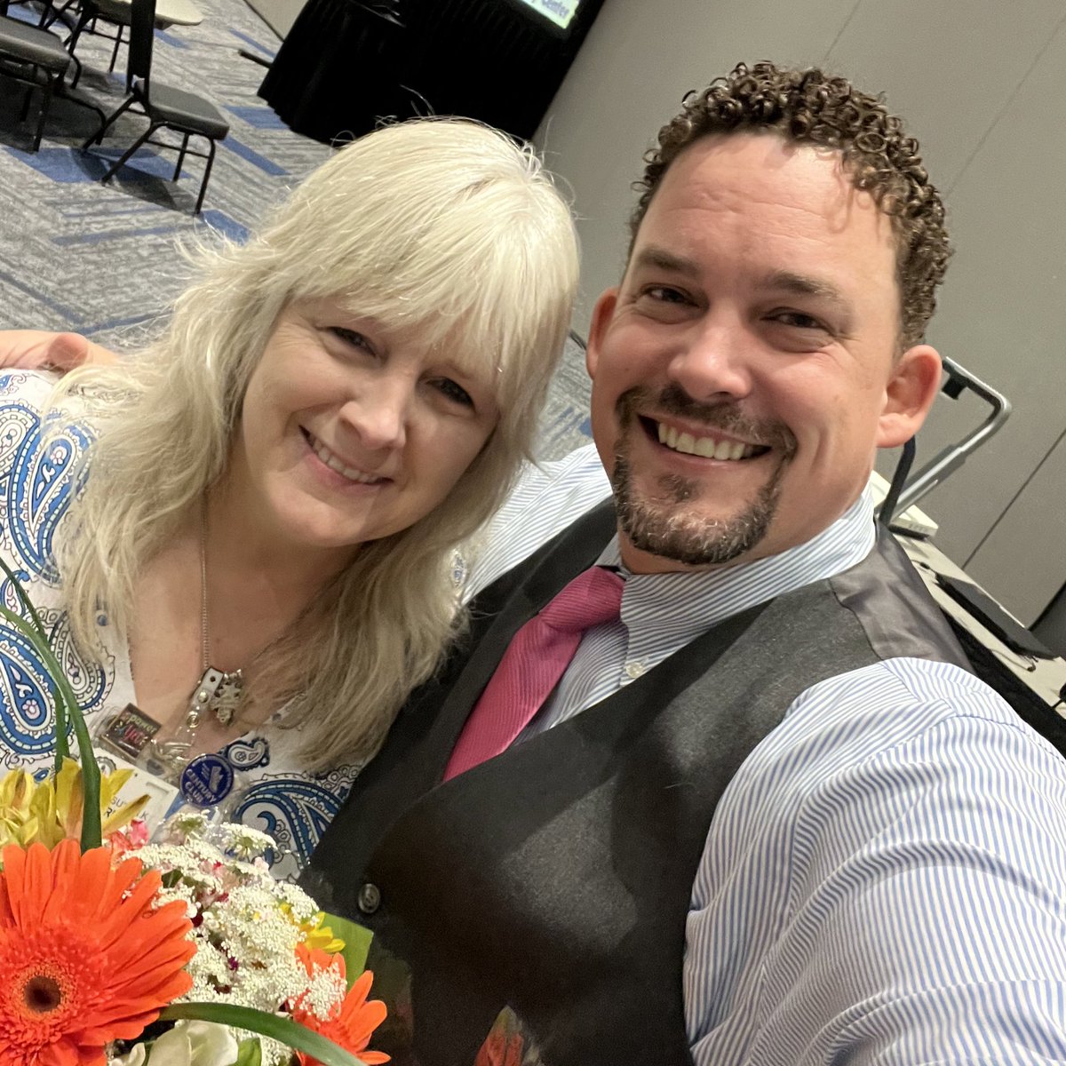 When you get to see your (almost former) Prinicpal get recognized as the <a href="/CyFairISD/">Cypress-Fairbanks ISD</a> Elementary Principal of the Year and you’re at your first DLT Meeting to see it in person! Congrats <a href="/suebrenz/">Susan Brenz</a>! Thank you so much for your leadership and guidance! 🎉🐺❤️