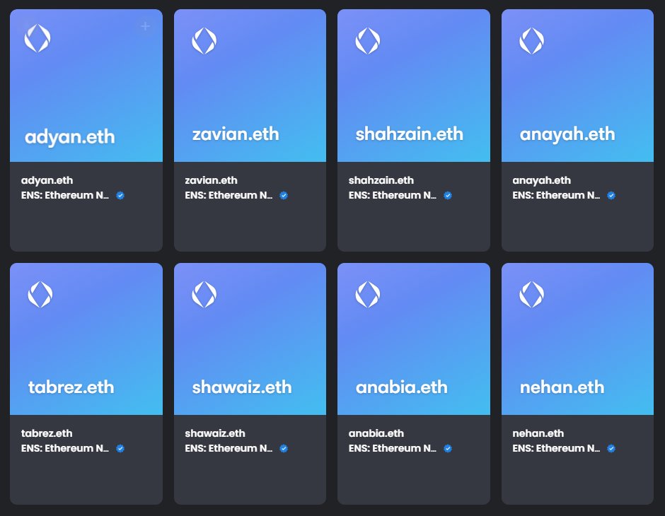 tyroneloomis's tweet image. A Few Middle Eastern Names in English
🔥🚀
Adyan.eth  #Adyan
Zavian.eth  #Zavian
Shahzain.eth  #Shahzain
Anayah.eth  #Anayah
Tabrez.eth  #Tabrez
Shawaiz.eth  #Shawaiz
Anabia.eth  #Anabia
Nehan.eth  #Nehan

#Arabic #ensArabic #MiddleEast