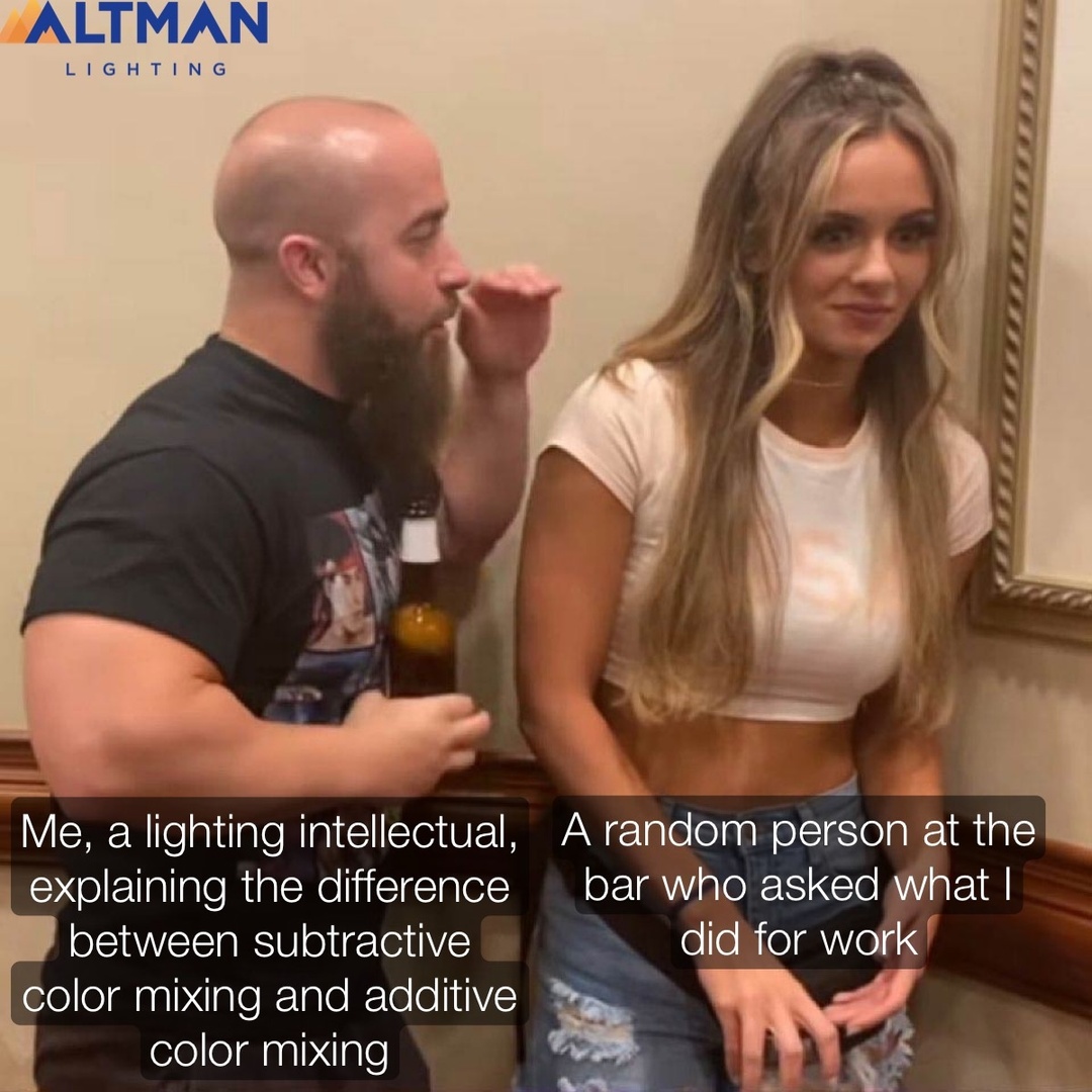 Hey, lighting intellectuals!

Tell us you're in the industry, without saying you're in the industry...