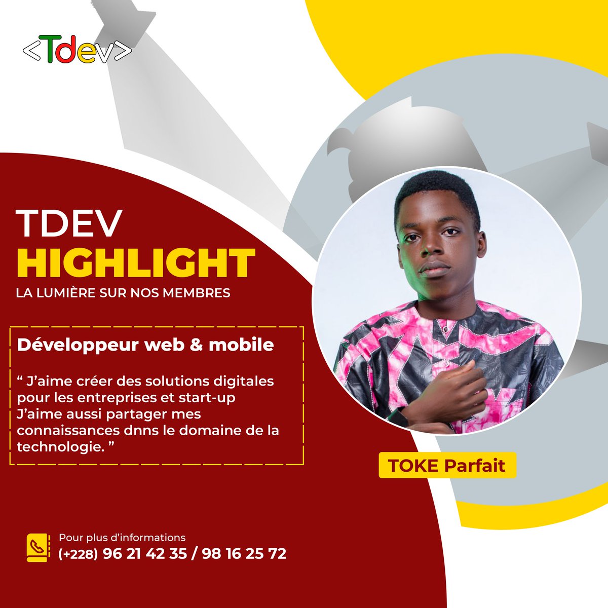 tdevorg's tweet photo. Suivez nous sur
• https://t.co/SefuIpqyQM
• https://t.co/P60i5BZvMl
• https://t.co/WuW0dfVooL
•https://t.co/CO4MMR2Zzw
#TDev228 #TDevHighlight #TgTwittos #TgTech #çaParleDev #laravel https://t.co/l69iaViQjs
