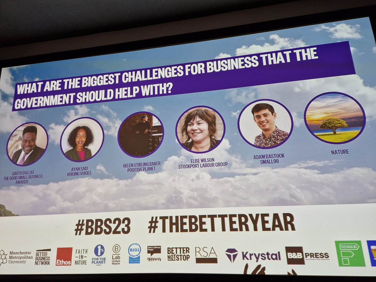 Inspiring morning at The Better Business Summit. Delighted to be involved in the conversation with committed and interesting bunch of lovely folk #BBS23 #TheBetterYear