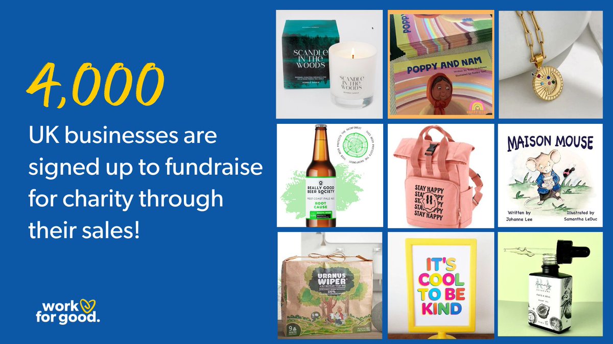 workforgooduk's tweet image. Sad to see #AmazonSmile go? Don’t panic. UK sellers can still help charities by donating a percentage of their sales through our website.

Join the community of over 4,000 SMEs 
already making an impact  -workforgood.uk/FundraiseThrou…

#business #WorkforGood