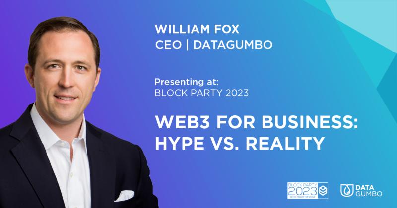 🧵1.) Introducing our latest addition to the lineup for our upcoming tech conference - William Fox CEO of DATA GUMBO a smart contract network company trusted by global industrial enterprises.