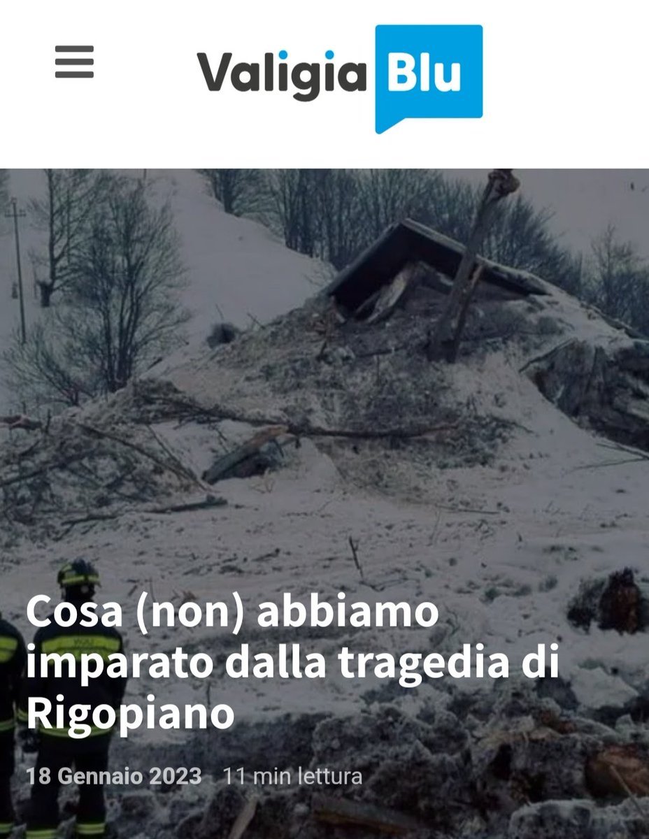 a_de_sanctis's tweet photo. #Rigopiano e non solo. Purtroppo è stato facile rispondere alla domanda che mi è stata posta dal giornalista Andrea Turco...
https://t.co/5LzhAMdMCF https://t.co/lls3maaR9D