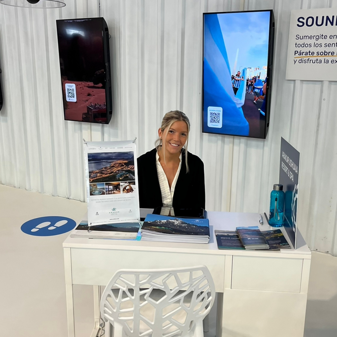ArakurUshuaia's tweet photo. Otro año más presentes en @fitur_madrid junto a colegas y destinos dando a conocer nuestras novedades, productos y atractivos turísticos en la principal feria de turismo de Europa. Nos encuentran en el Stand de Argentina @InproturArg @visitargentina  #Arakur #ushuaia #argentina https://t.co/vQ3W0x8RiL
