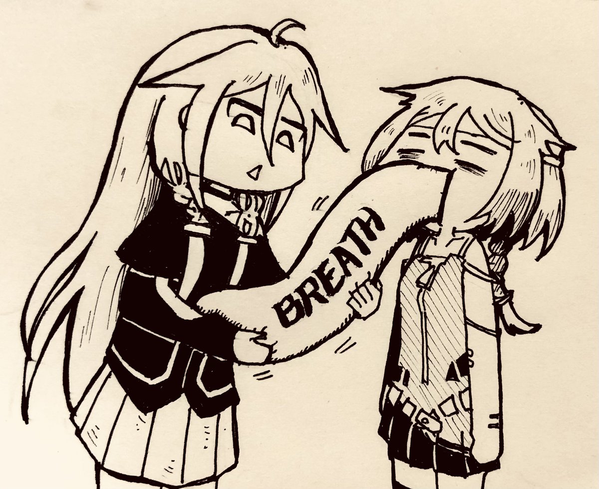 人物イラスト2人は作画カロリーが高い
 #見た人もなにか無言で2人組をあげる 