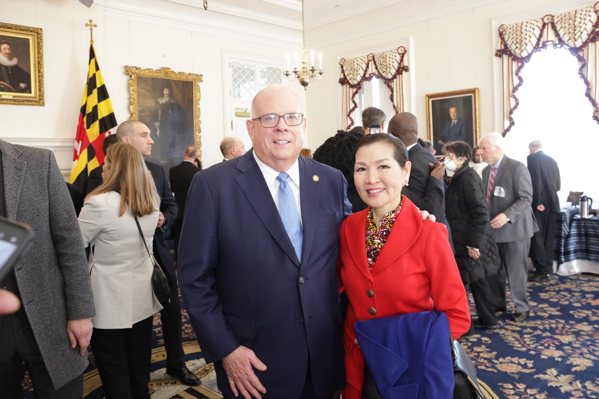 I can’t begin to say thank you enough to my wife, The First Lady, Yumi! Over the last eight years she has done so much and been the best First Lady for Maryland. From the bottom of my heart, thank you for serving on this journey with me.