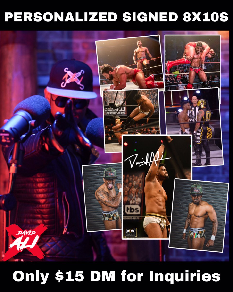 DavidAliWRSTLNG's tweet image. Do the right thing! 
Get you an autographed personal 8x10 from #YourSAVIOR! I warning you now THESE WILL BE WORTH $$ sooner rather than later. Get ‘em while they cheap! ❌