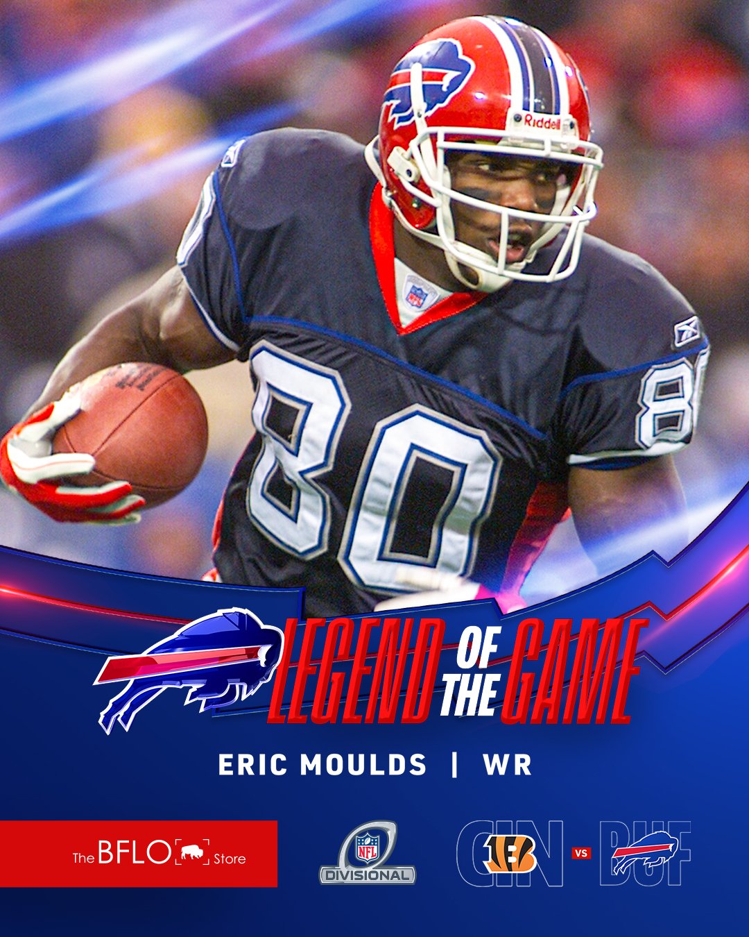 Buffalo Bills on X: '80 is coming home. Eric Moulds is coming back this  weekend to be our @BillsLegends of the Game! Enter for your chance to win a  football signed by