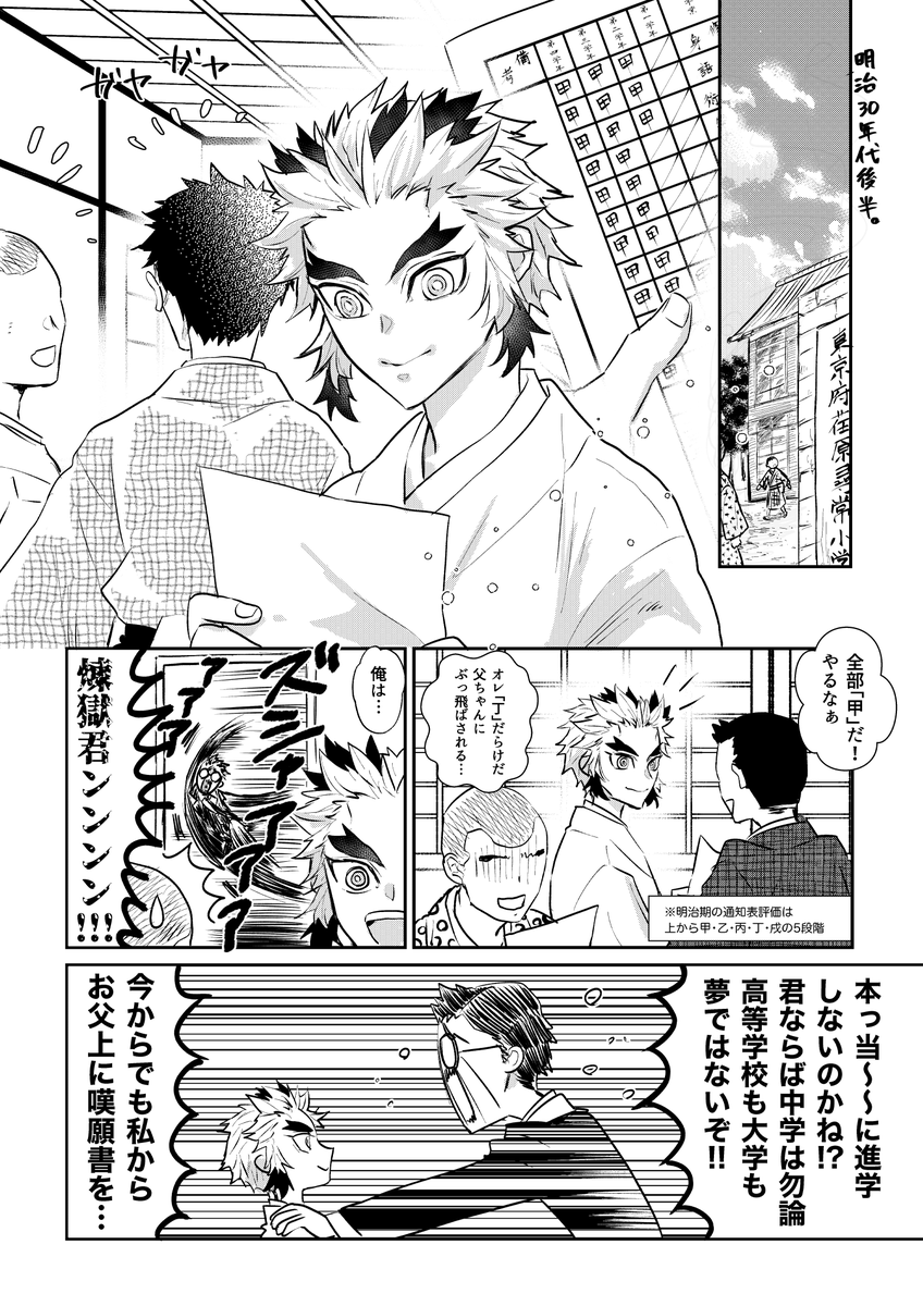 (児童期🔥さん)進路シーズン 昔は小学校のみで学びを済ませ家の仕事に入る子も多かった
※モブ級友と教師います 