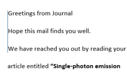 DrDorotaSK's tweet image. this one is cute... not even my article.... #predatoryjournal #shame