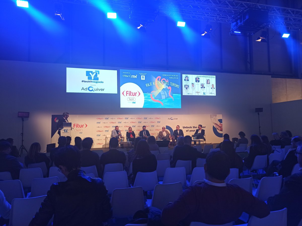 ejalepaco's tweet photo. "Mix de distribución equilibrado" Ya comienza la mesa redonda.
#fiturtech #techynegocio #distribución #revenuemanagement #fitur2023 https://t.co/HOP4JFQNoN
