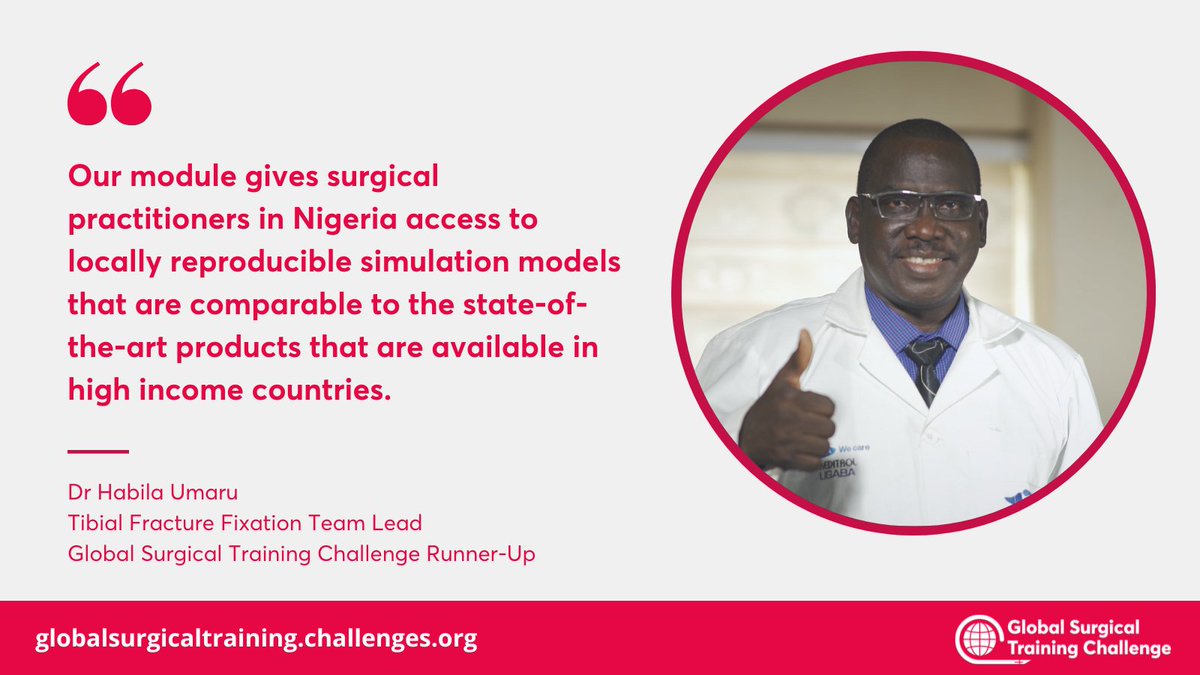 🏆Congratulations to the #SurgicalTrainingChallenge Grand Prize Winner, <a href="/ALLSAFE_Lap/">ALL-SAFE Laparoscopy Training</a> and runner-up team, Tibial Fracture Fixation!

globalsurgicaltraining.challenges.org/winners

We have really enjoyed running the Mentorship programme <a href="/RCSI_Irl/">RCSI</a> for all finalist teams over the last 2 years

#RCSIengage
