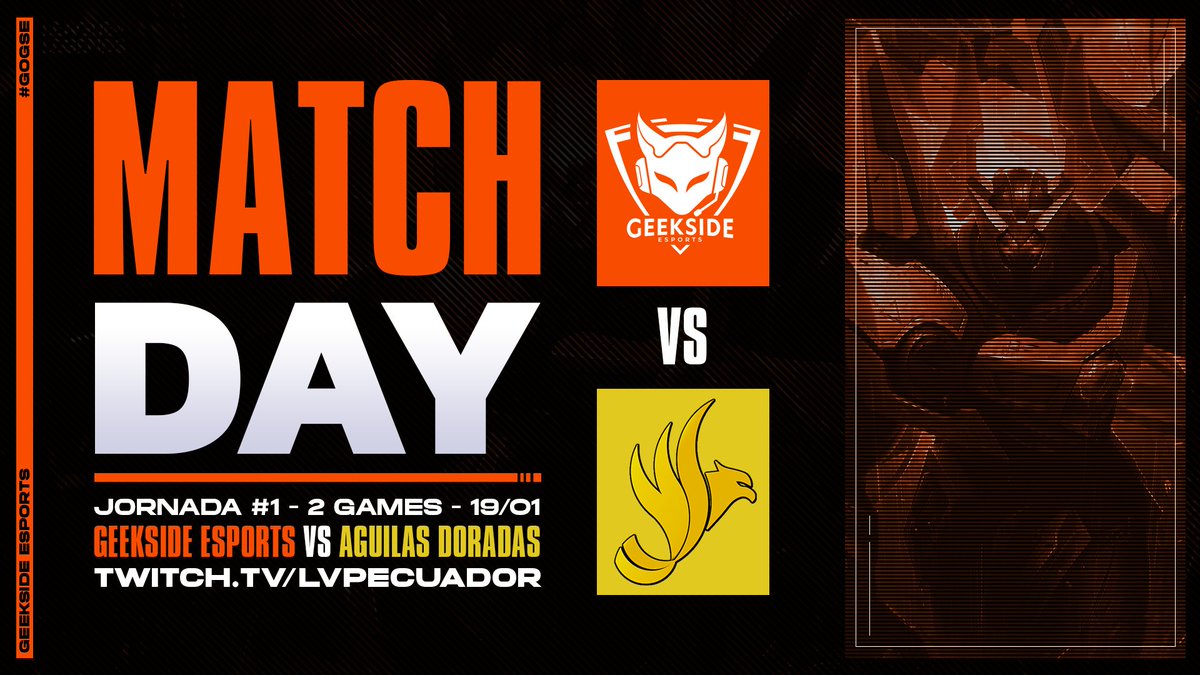 🦊Se viene la primera jornada de la #VolcanoDiscover y no esta en nuestros planes perder 😎🌋

Hoy nos peleamos contra🥊<a href="/TAguilaDorada/">Team Águilas Doradas</a> 🦅
Ven a apoyarnos en twitch.tv/lvpecuador 📺
A las 19h00 🇪🇨

#EnterTheGeekside #GoGSE #WeAreGSE
