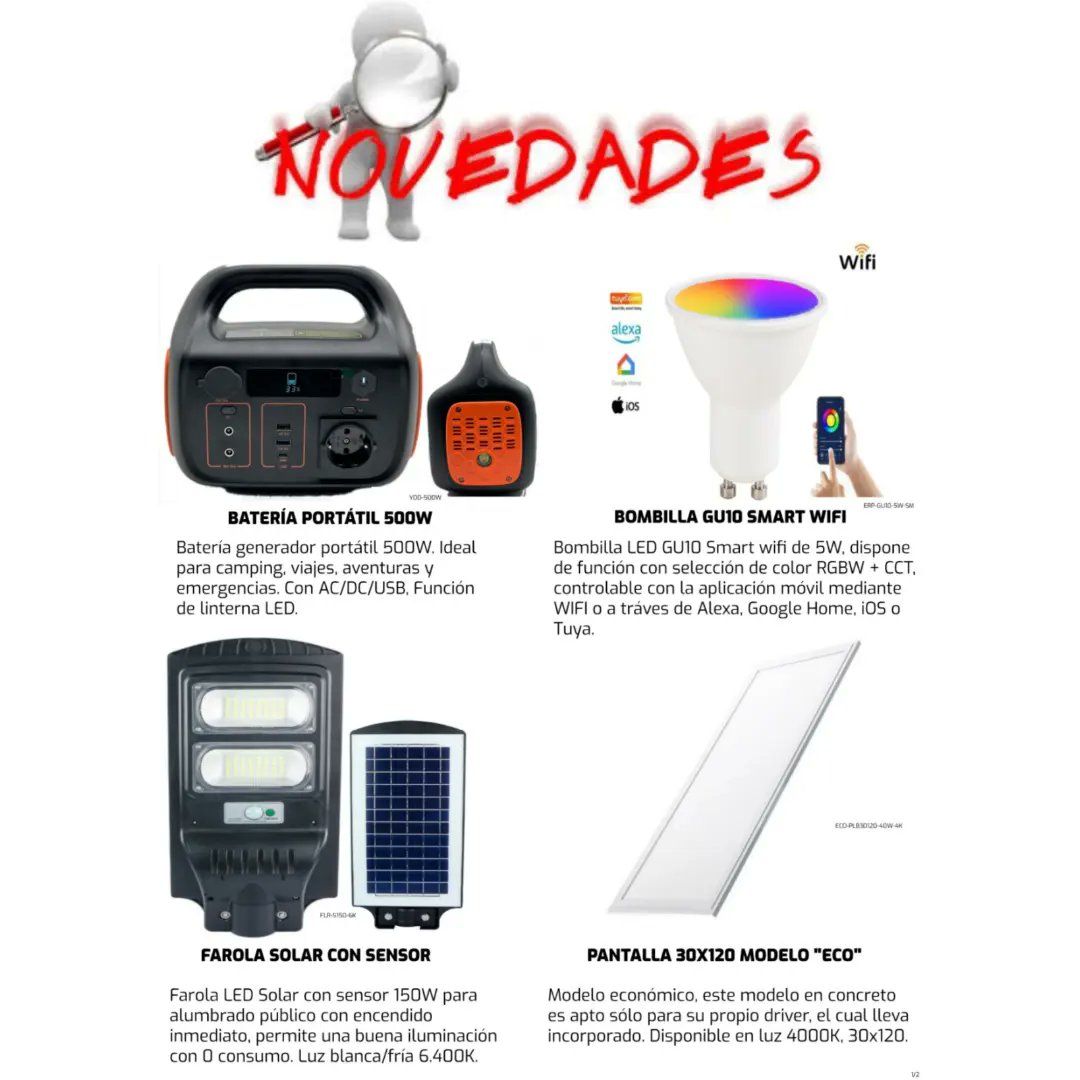 Dusselled's tweet image. 📢🔎 𝐍𝐎𝐕𝐄𝐃𝐀𝐃𝐄𝐒 🔍📢
¡¡NOS ACABA DE LLEGAR!! 

No te quedes en la duda, visita nuestra página para más información:
dusselled.es
¡Preguntános todo lo que quieras! 📞 #españa #apliques #placasolar #placasolarflexible #tiraled #rgb #microinversor #bateriaportatil