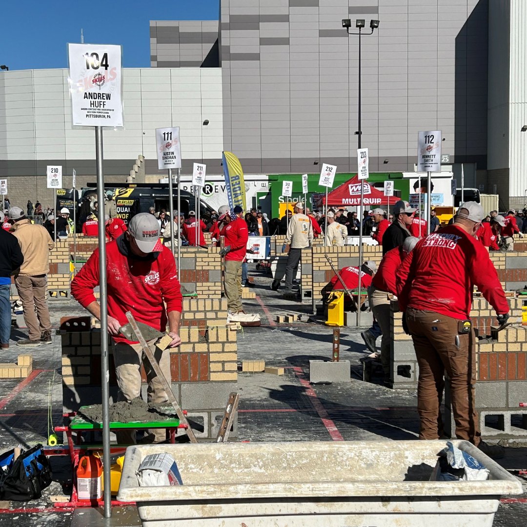 PROSOCO's tweet photo. Congratulations to everyone who participated in the brick layer events. Everyone did a great job, true pros of their craft. We hope you all enjoy all the goodies in your Vana Trol gallon.
#MCAA #WOC23 #WorldofConcrete #PROSOCO #MasonryStrong #WOC2023 #BIA #SpecMix #Bricklayer500 https://t.co/dZrEV9tWSu