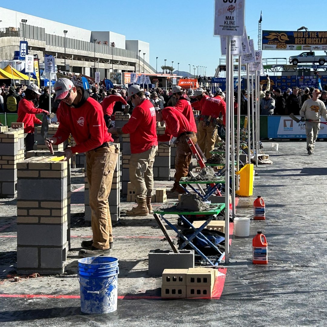 PROSOCO's tweet photo. Congratulations to everyone who participated in the brick layer events. Everyone did a great job, true pros of their craft. We hope you all enjoy all the goodies in your Vana Trol gallon.
#MCAA #WOC23 #WorldofConcrete #PROSOCO #MasonryStrong #WOC2023 #BIA #SpecMix #Bricklayer500 https://t.co/dZrEV9tWSu