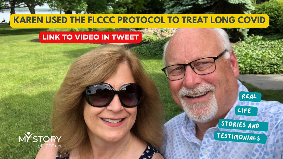 Honest_Medicine's tweet photo. Karen is grateful she discovered the #FLCCC and its protocols, which she has used to treat her own #longCOVID and to help her friends and family recover from acute #COVID19 - Watch her story now: https://t.co/RyIrmMkiMp
#COVID #earlytreatmentworks #ICARE #IRECOVER https://t.co/07VxK4QNUu