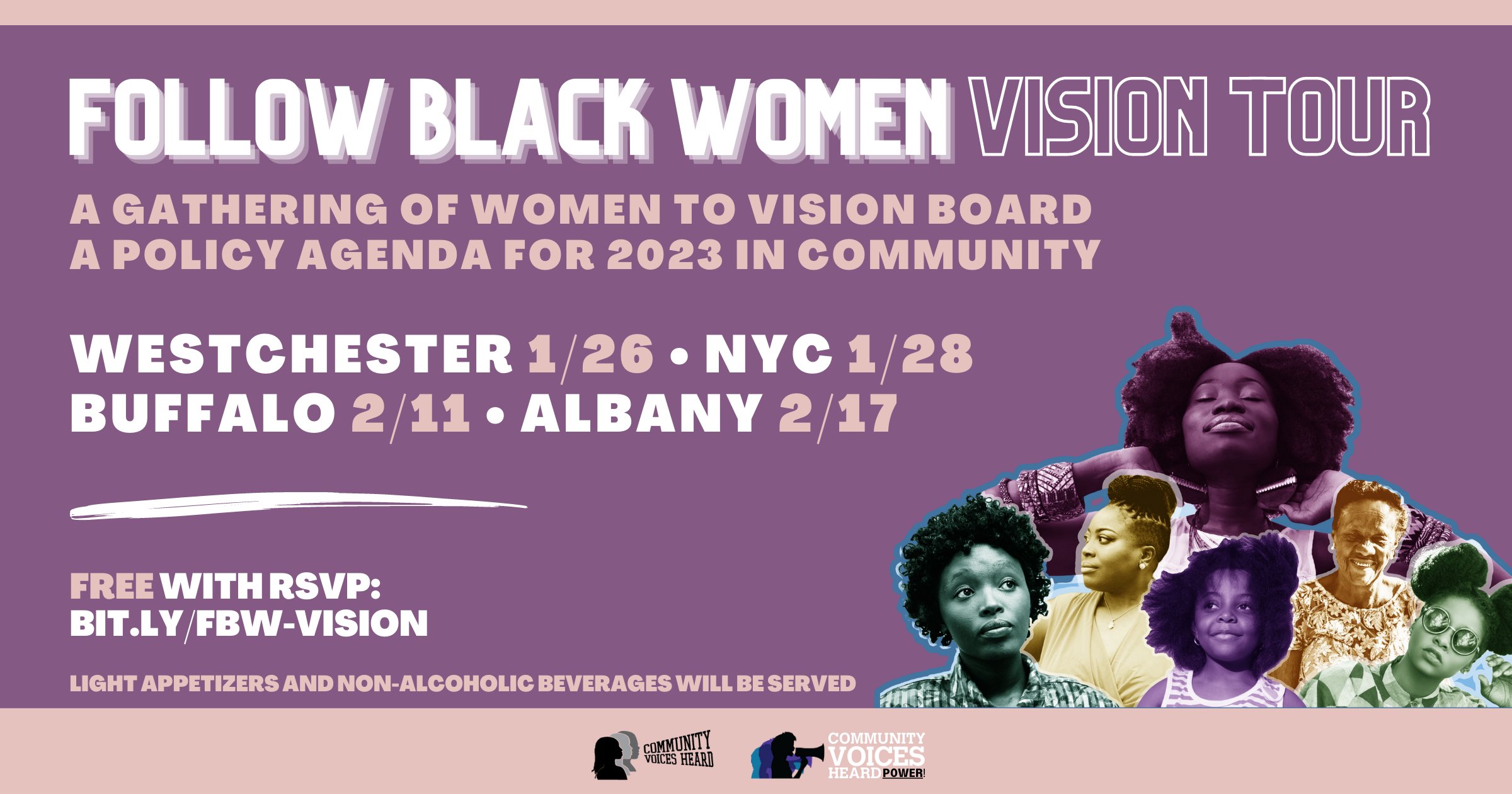 CVH Power! on X: Join us as we build a vision for a Black Women's Agenda  across New York State! Our #FollowBlackWomen Project is launching vision  board sessions – come build a