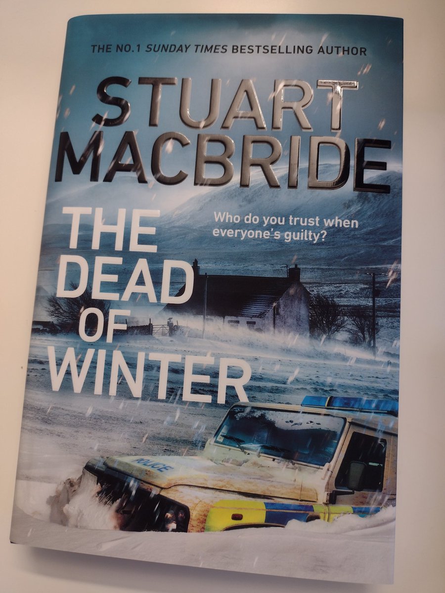 Hardbacks of The Dead of Winter by <a href="/StuartMacBride/">Stuart MacBride is not Tweeting any more</a> have arrived.  Out on 16th February.  I bloody love this book.   
<a href="/TransworldBooks/">Transworld Books</a>